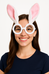 Plush Bunny Ears Glasses - Easter Costume Accessory