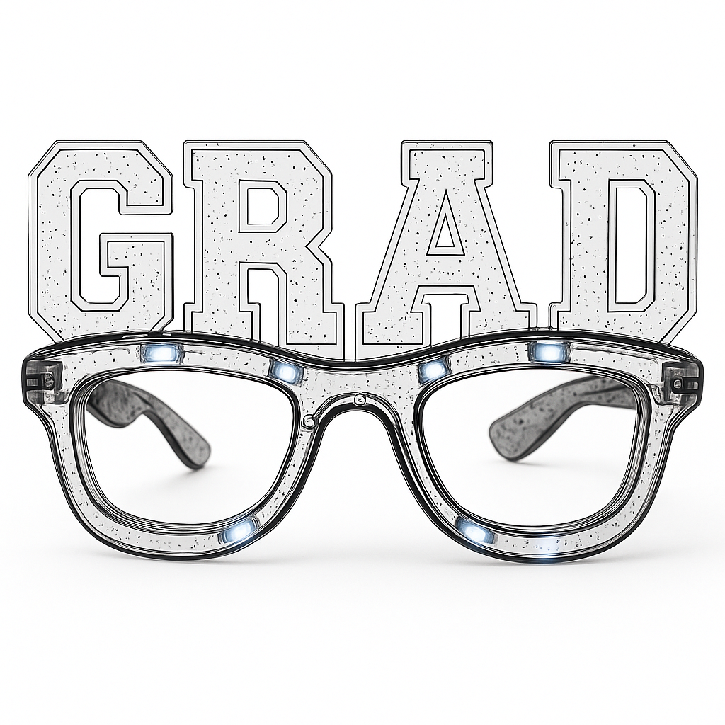 GRAD Light-Up Celebration Glasses