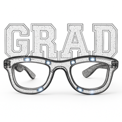 GRAD Light-Up Celebration Glasses
