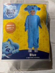 Toddler Blue's Clues Blue Jumpsuit Costume with Plush Headpiece