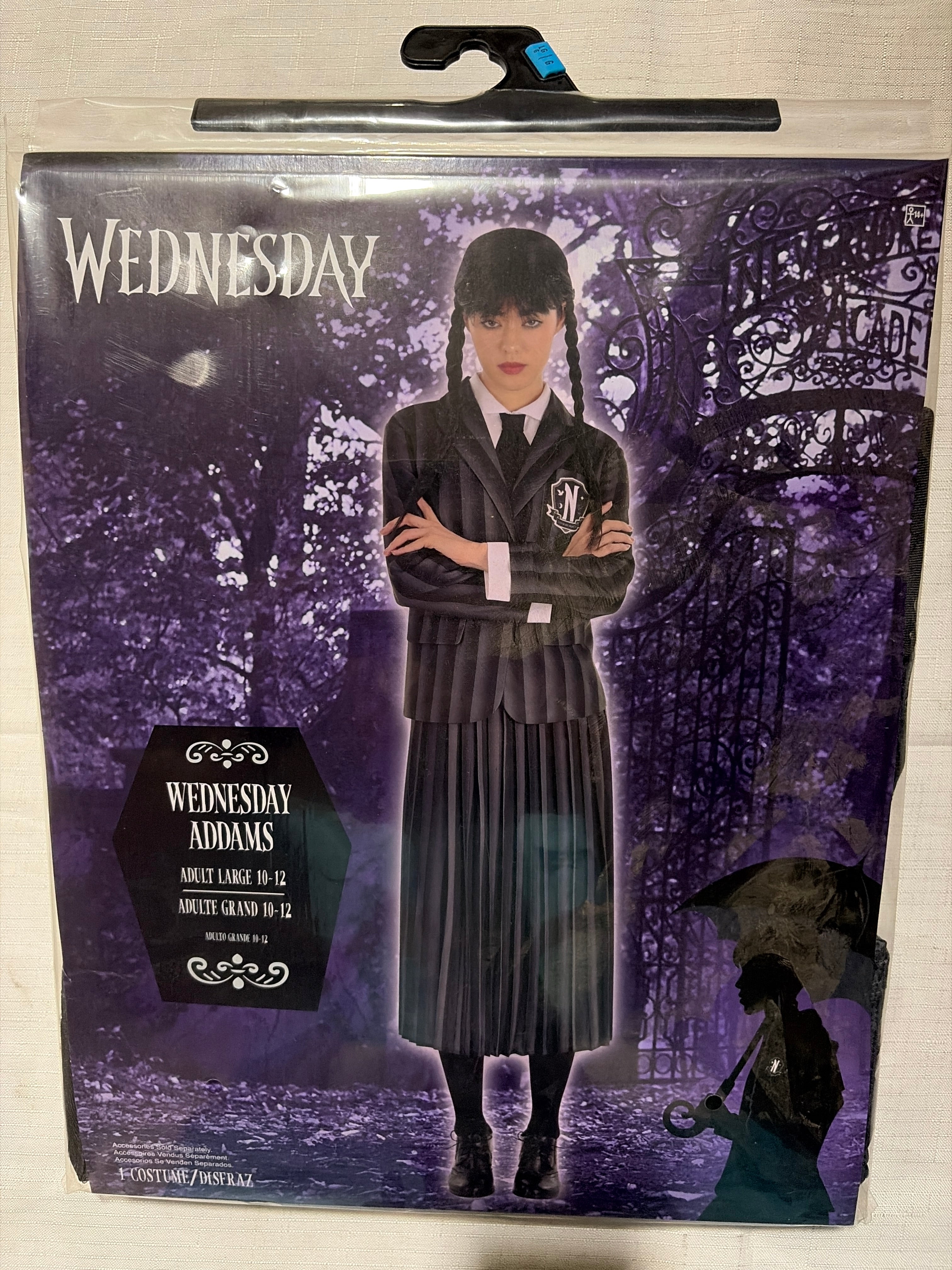 Women's Nevermore Academy Wednesday Costume - Adult L (10-12)