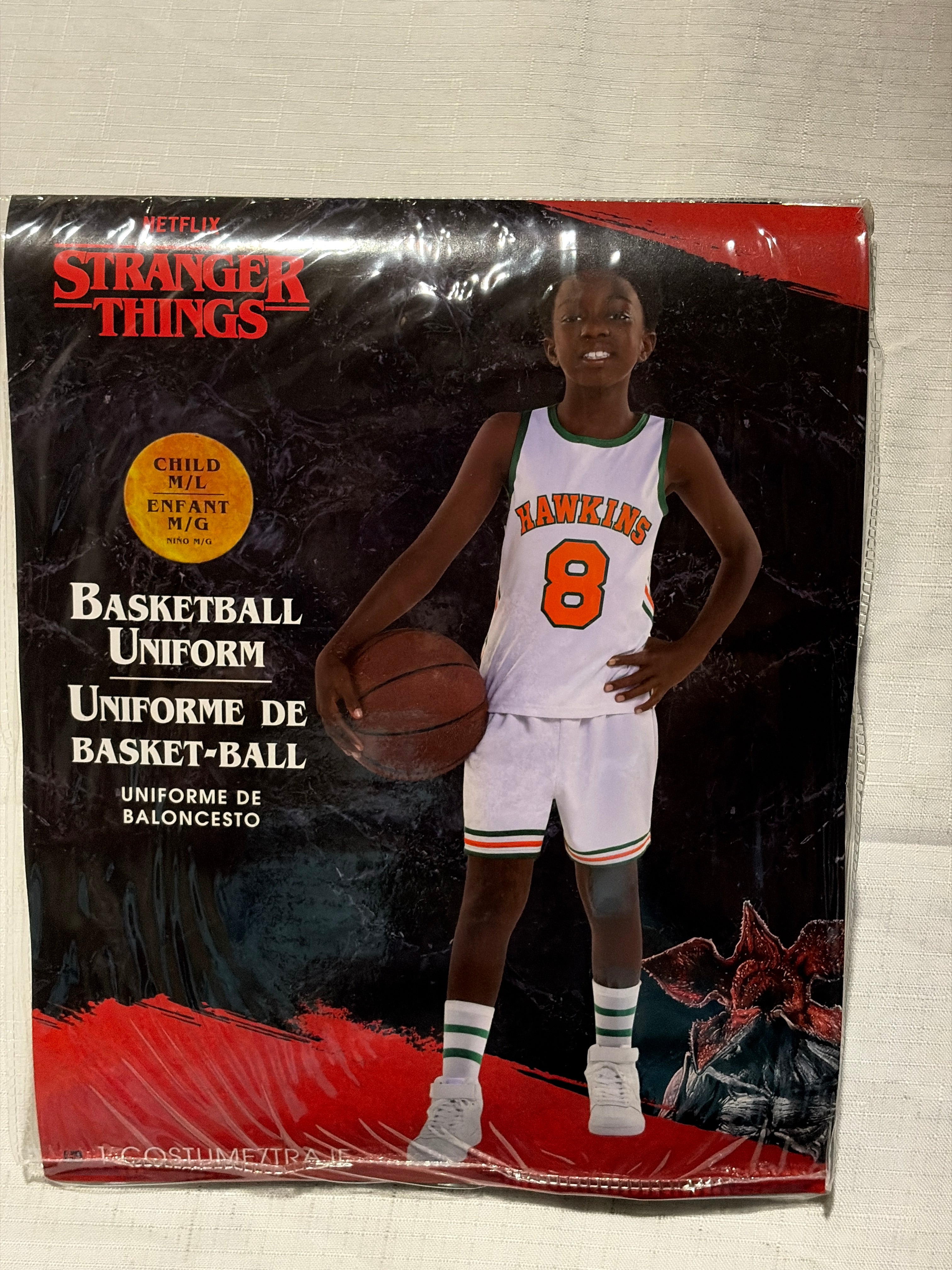 Child Stranger Things 4 Lucas Basketball Costume