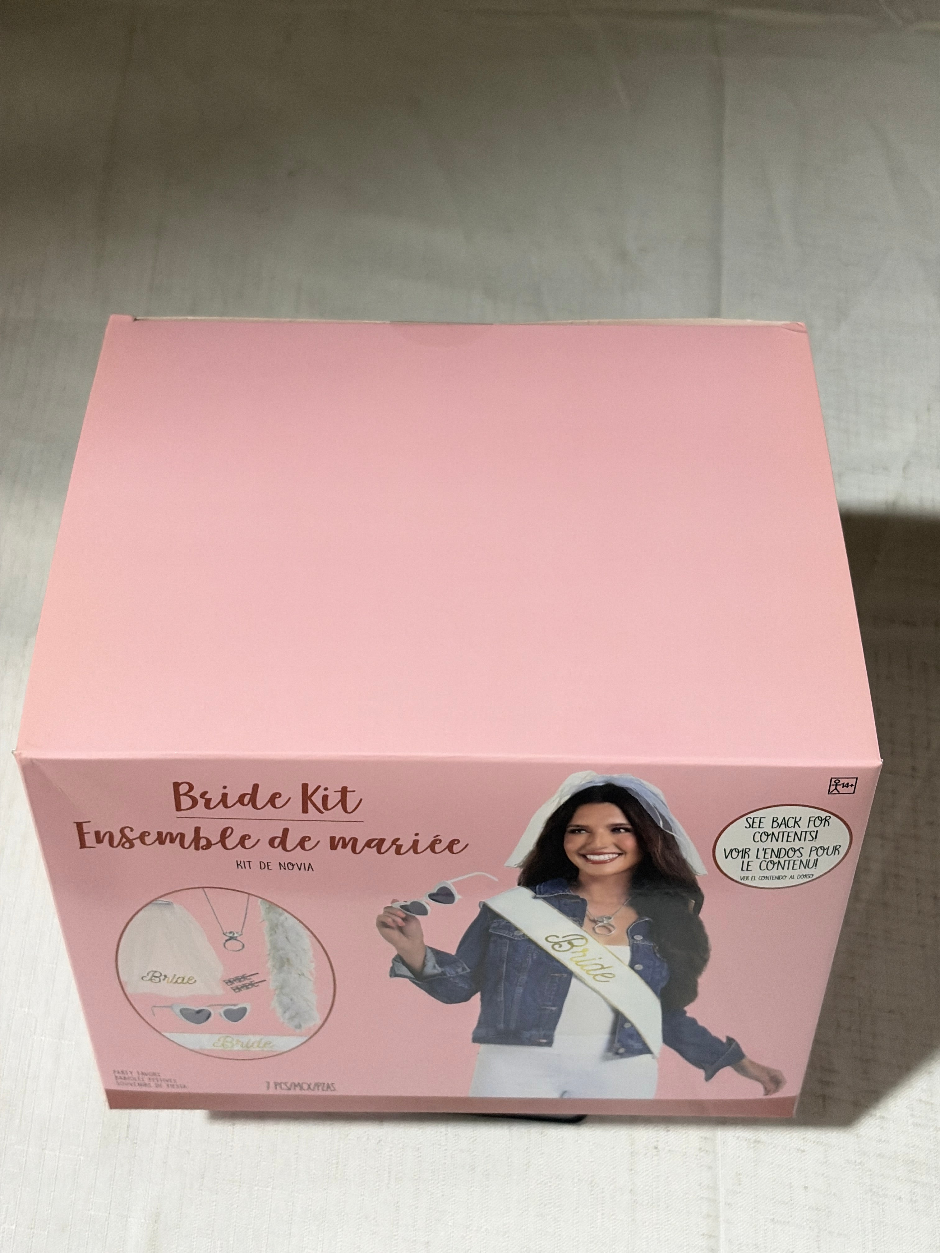 Complete Bride Accessory Kit with Veil, Sash, Sunglasses & More