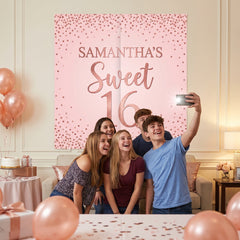 Sweet Sixteen Customizable Scene Setter Backdrop Kit