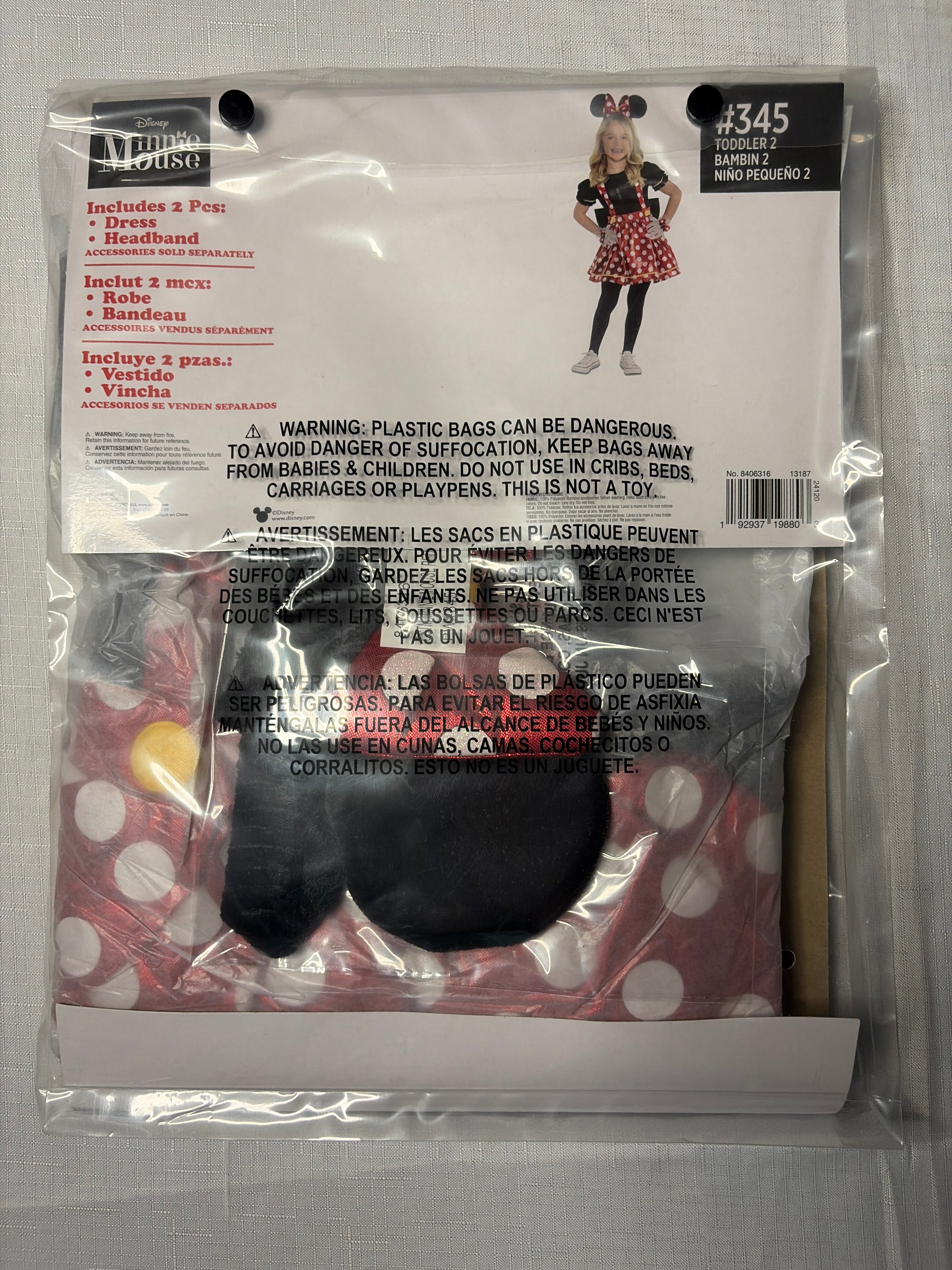 Disney Minnie Mouse Red Polka Dot Costume for Girls