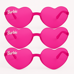 Barbie Dream Party Heart-Shaped Frameless Glasses Multipack