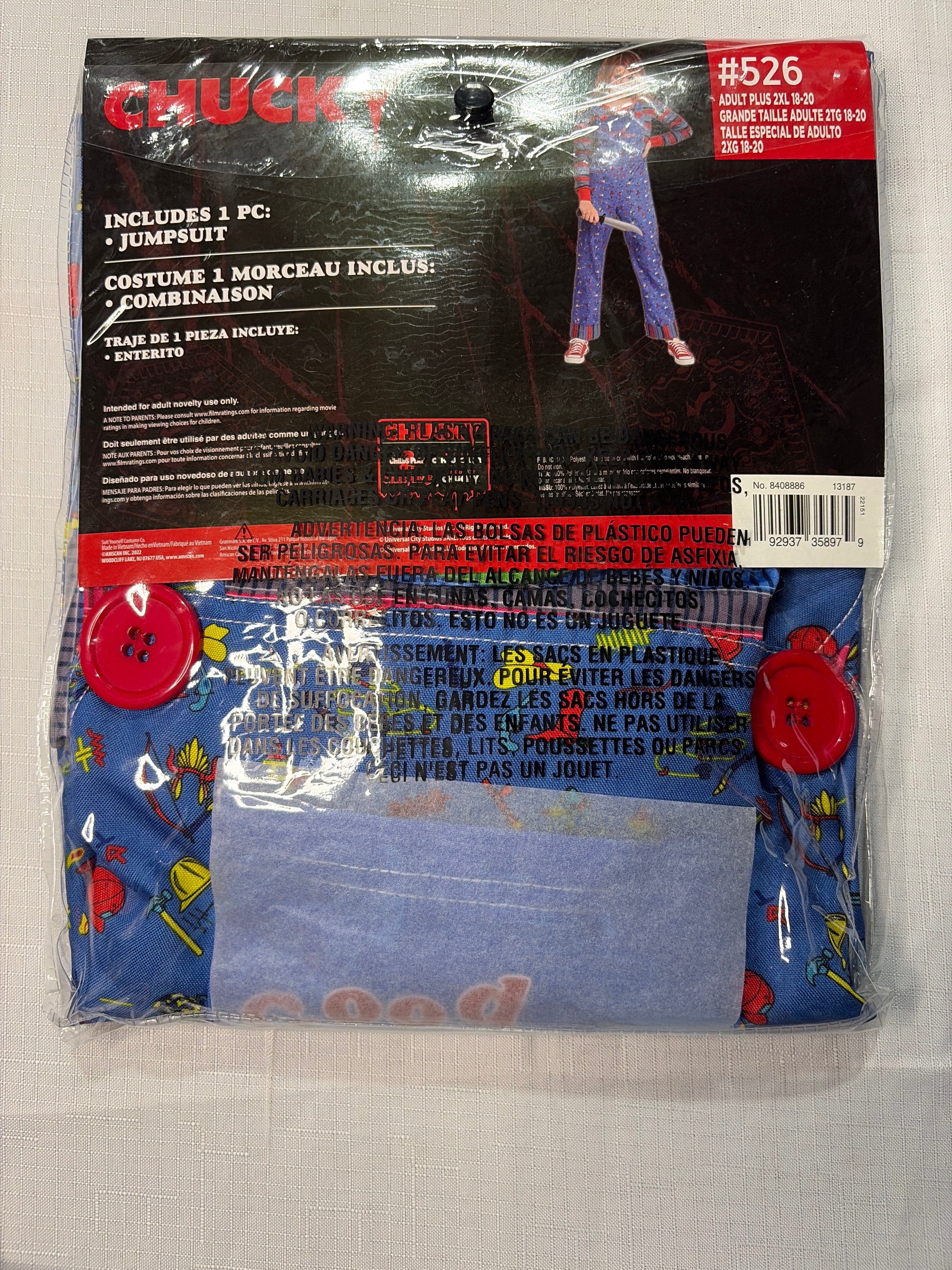Women's Chucky Halloween Costume