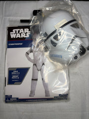 Amscan Disney Star Wars Stormtrooper Halloween Costume,  White Jumpsuit with Mask, Toddler, Assorted Sizes