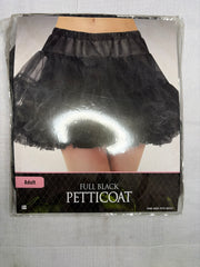 Elegant Black Tulle Petticoat Skirt for Adults