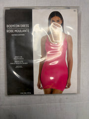 Women's Bright Pink Bodycon Dress - Halloween Costume Accessory