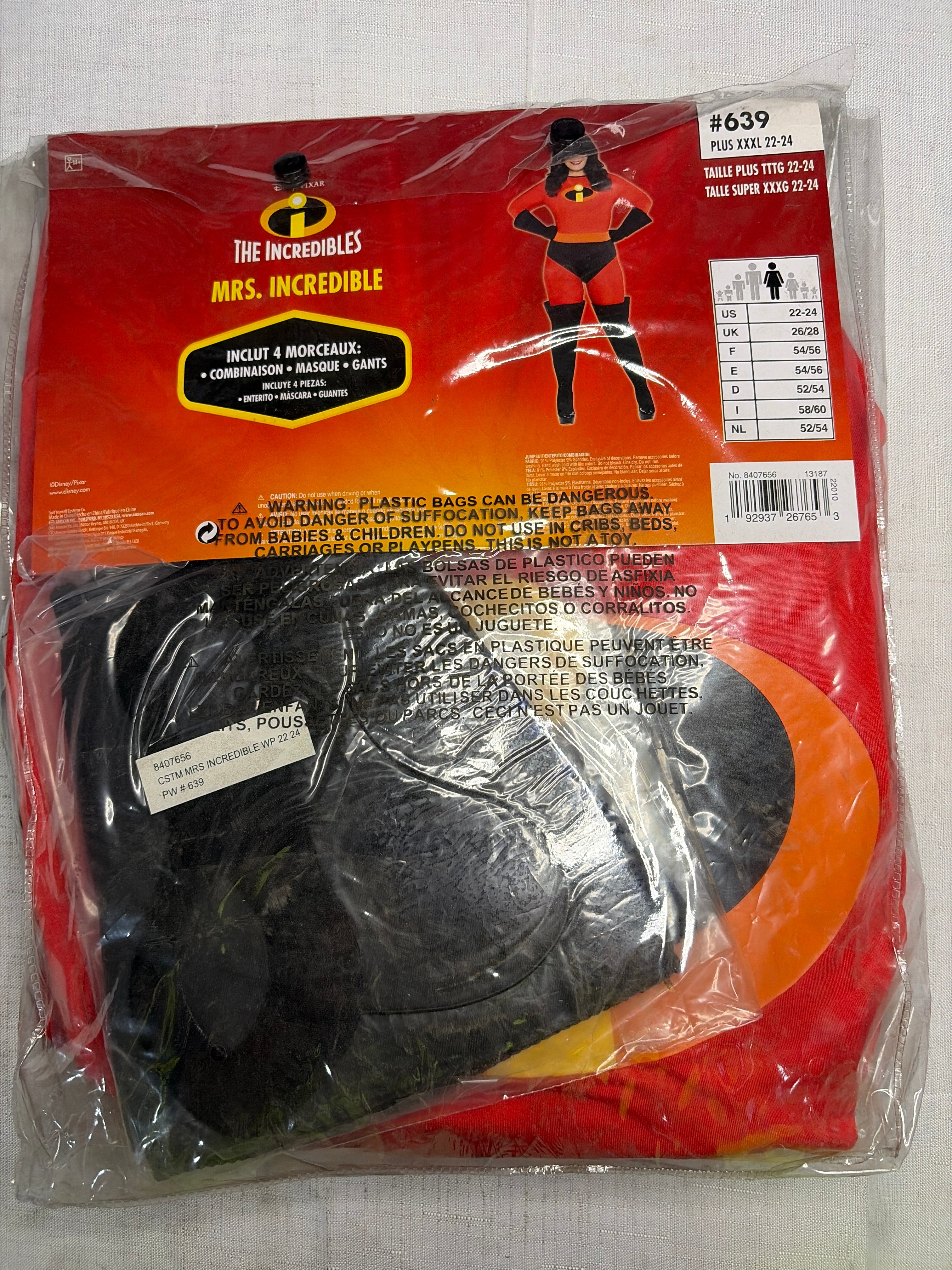 Plus Size Mrs. Incredible Halloween Costume for Adults