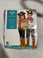 Kids' Cowboy Sheriff Costume Kit for Halloween - Child S (4-6)