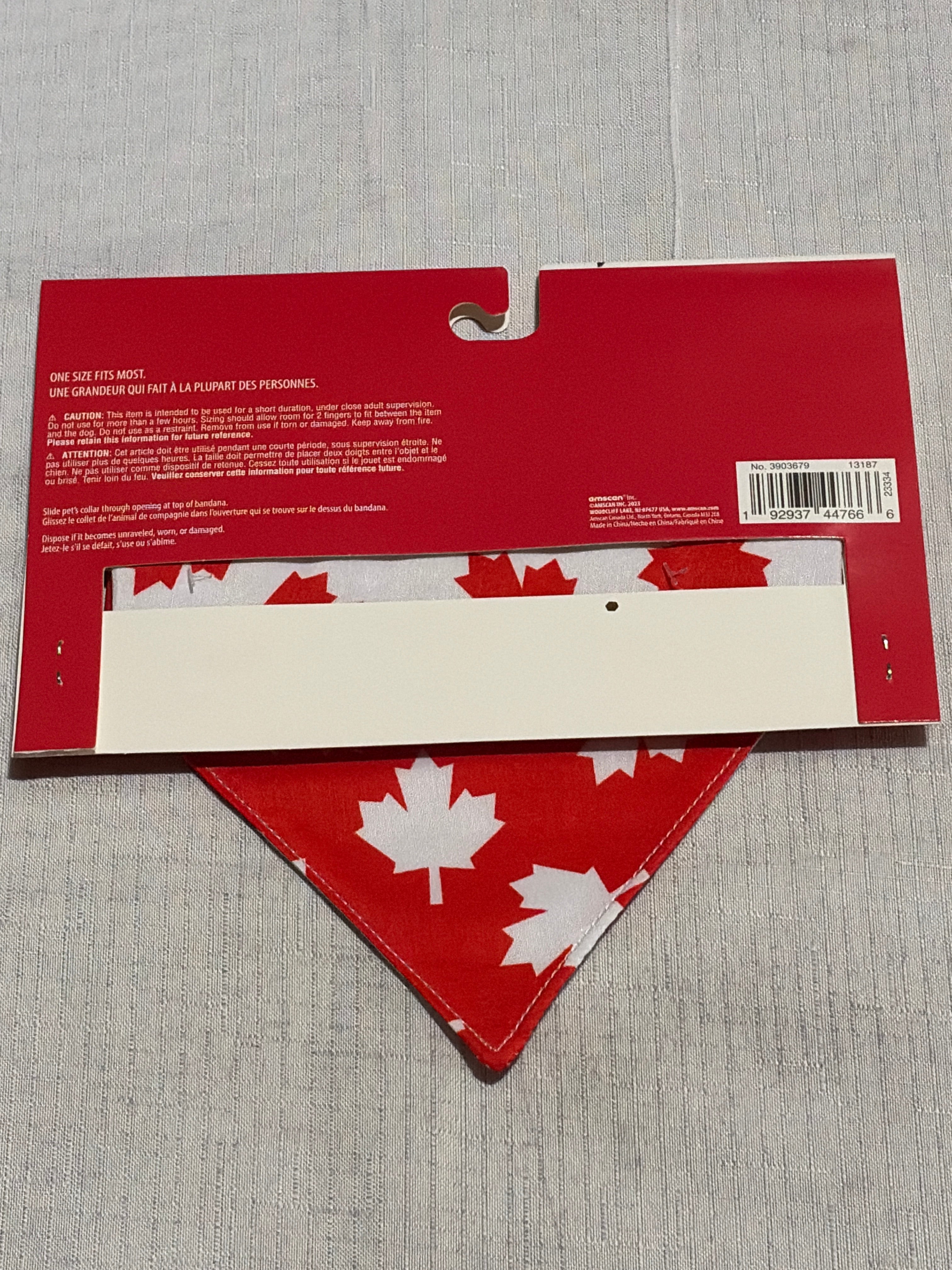Canada Day Reversible Pet Bandana