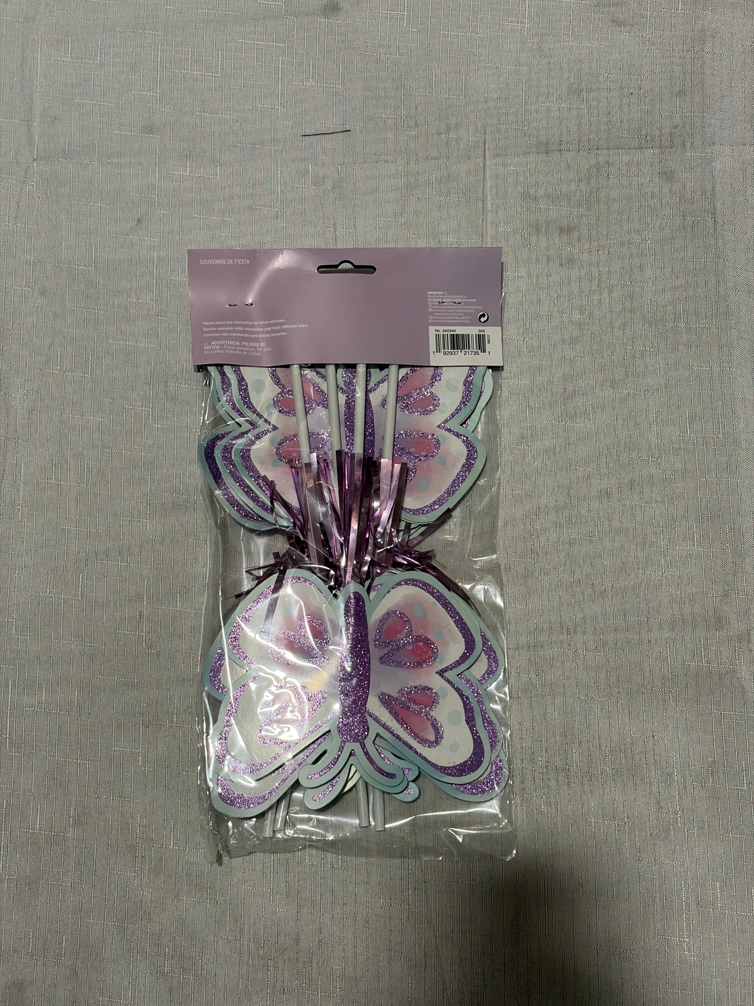 Magical Butterfly Flutter Paper Wands - 8 Pack