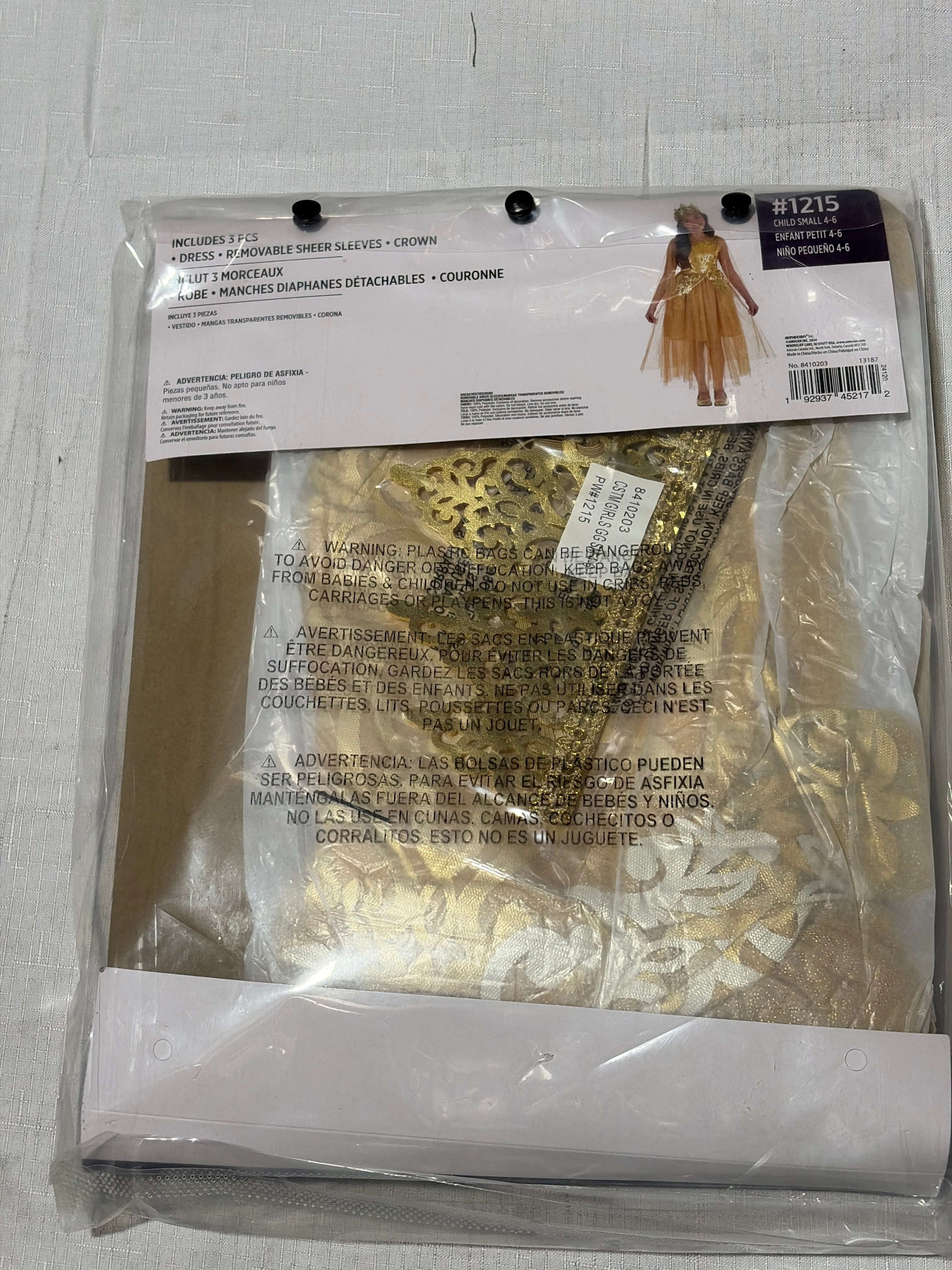 Golden Princess Halloween Costume for Girls