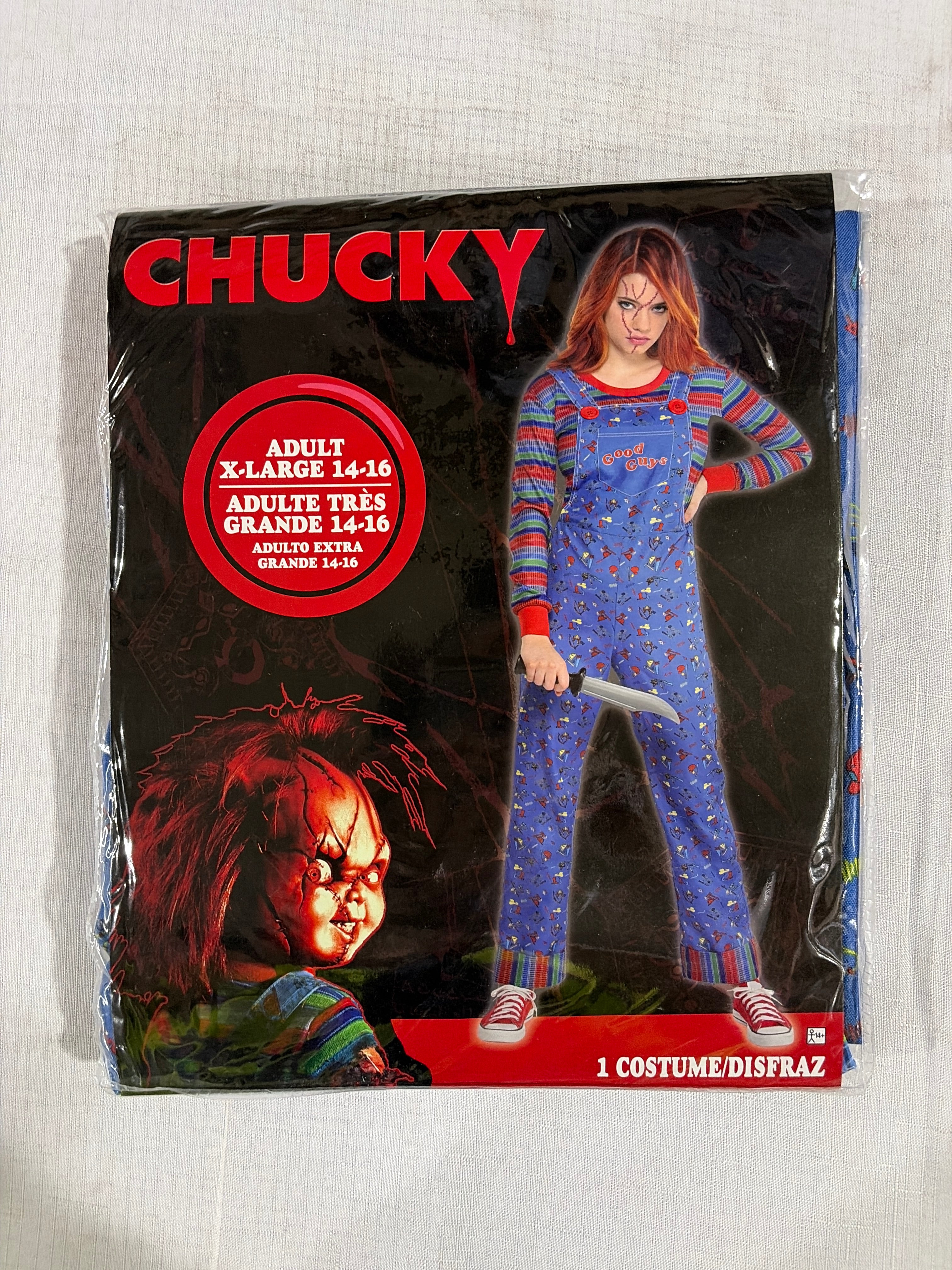 Women's Chucky Costume from Child's Play - Adult XL (14-16)