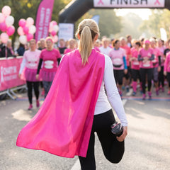 Bright Pink Superhero Cape Costume Accessory