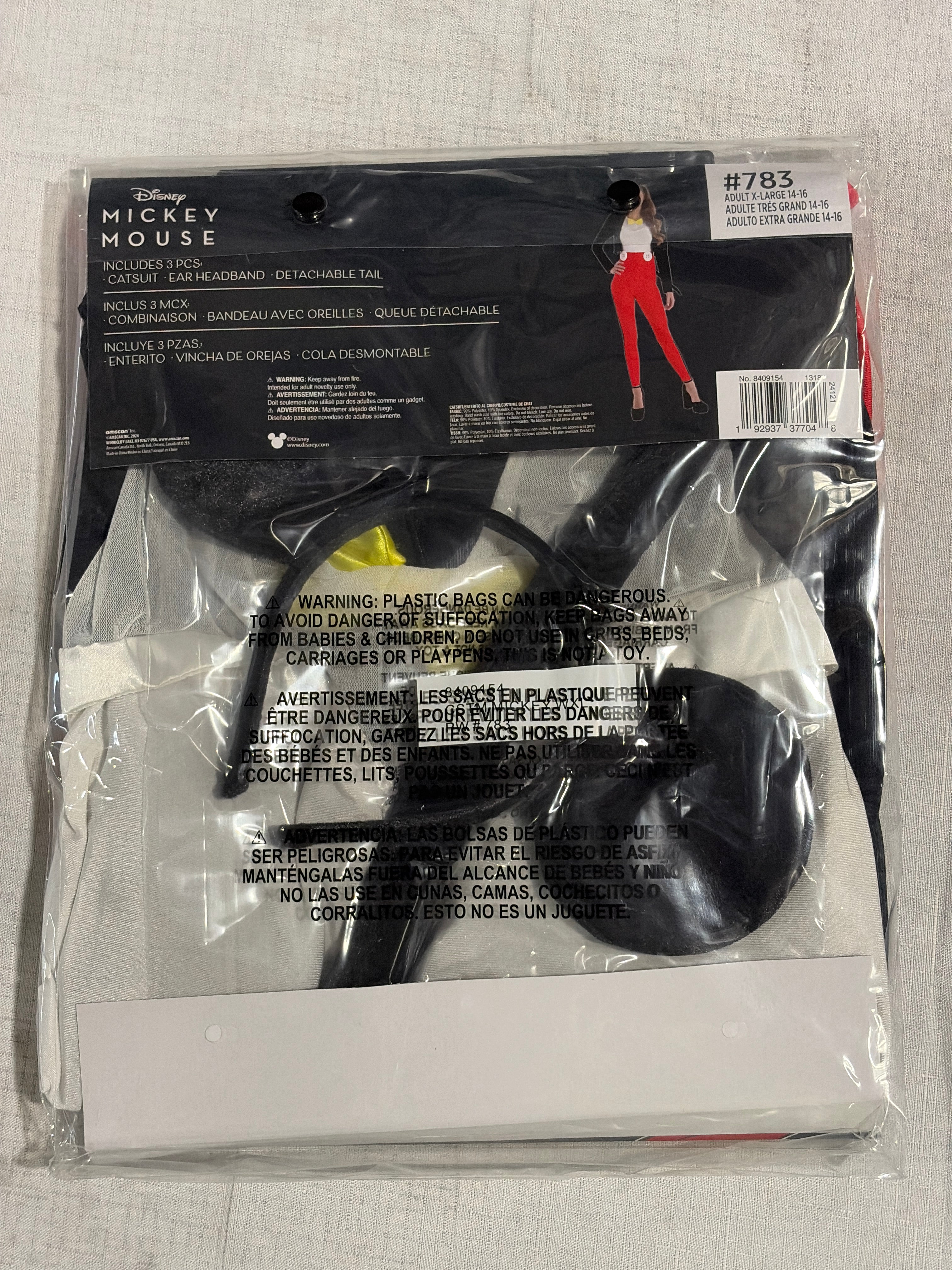 Women's Disney Mickey Mouse Halloween Costume