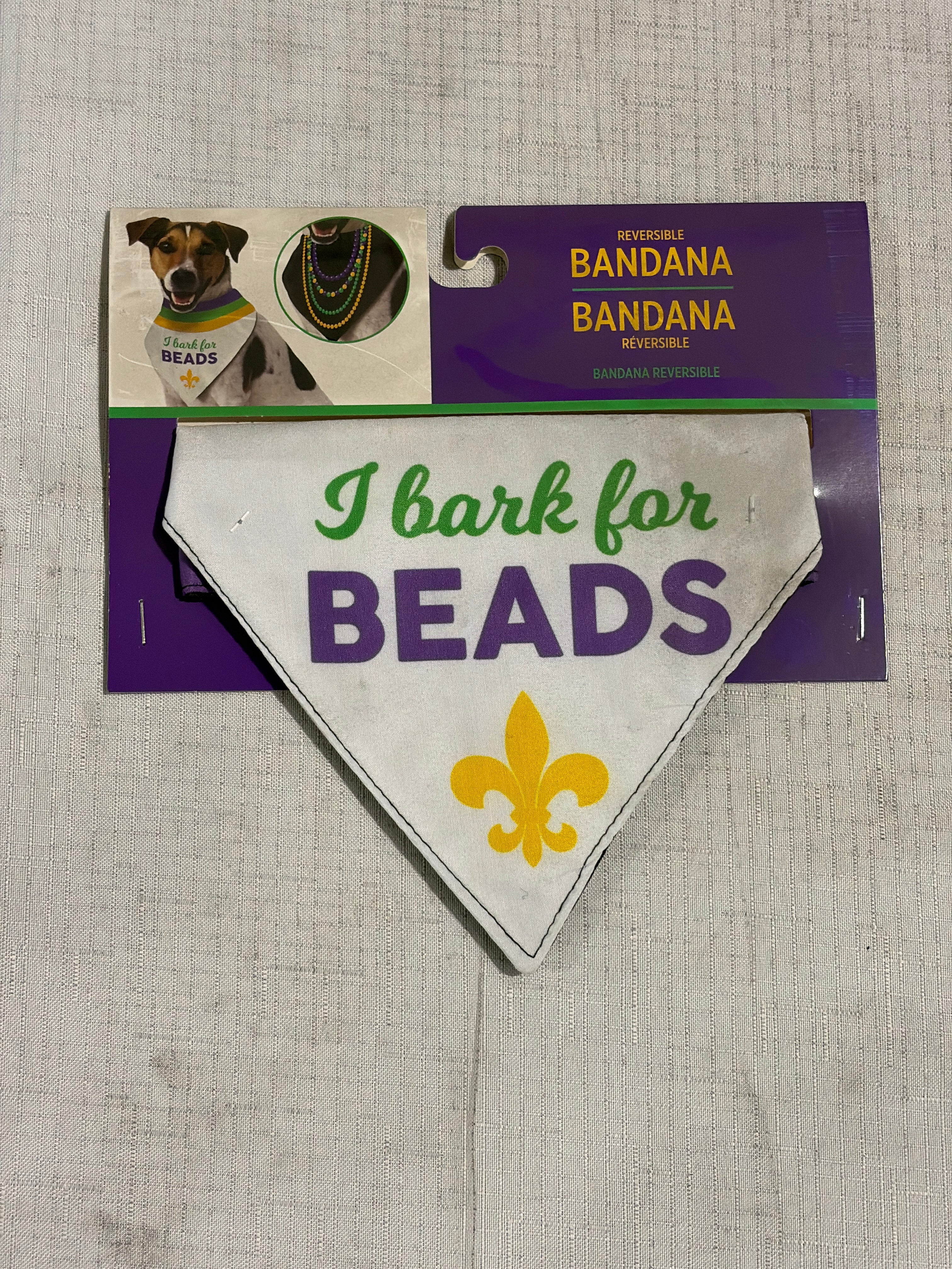 Mardi Gras Pet Bandana - Masquerade Costume Accessory