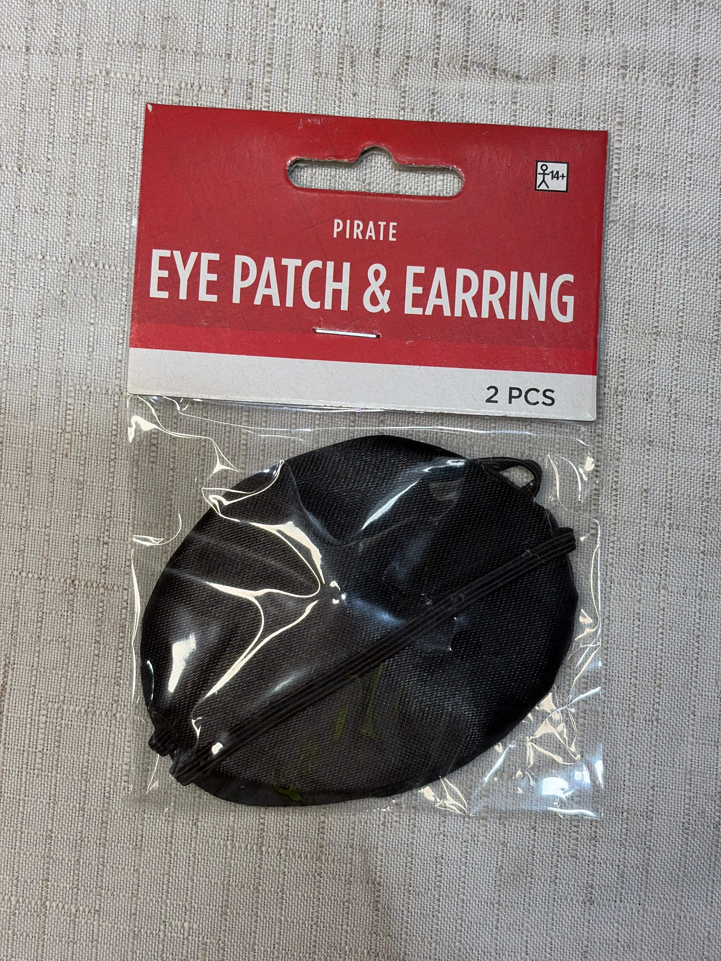 Pirate Earring and Eye Patch Accessory Set