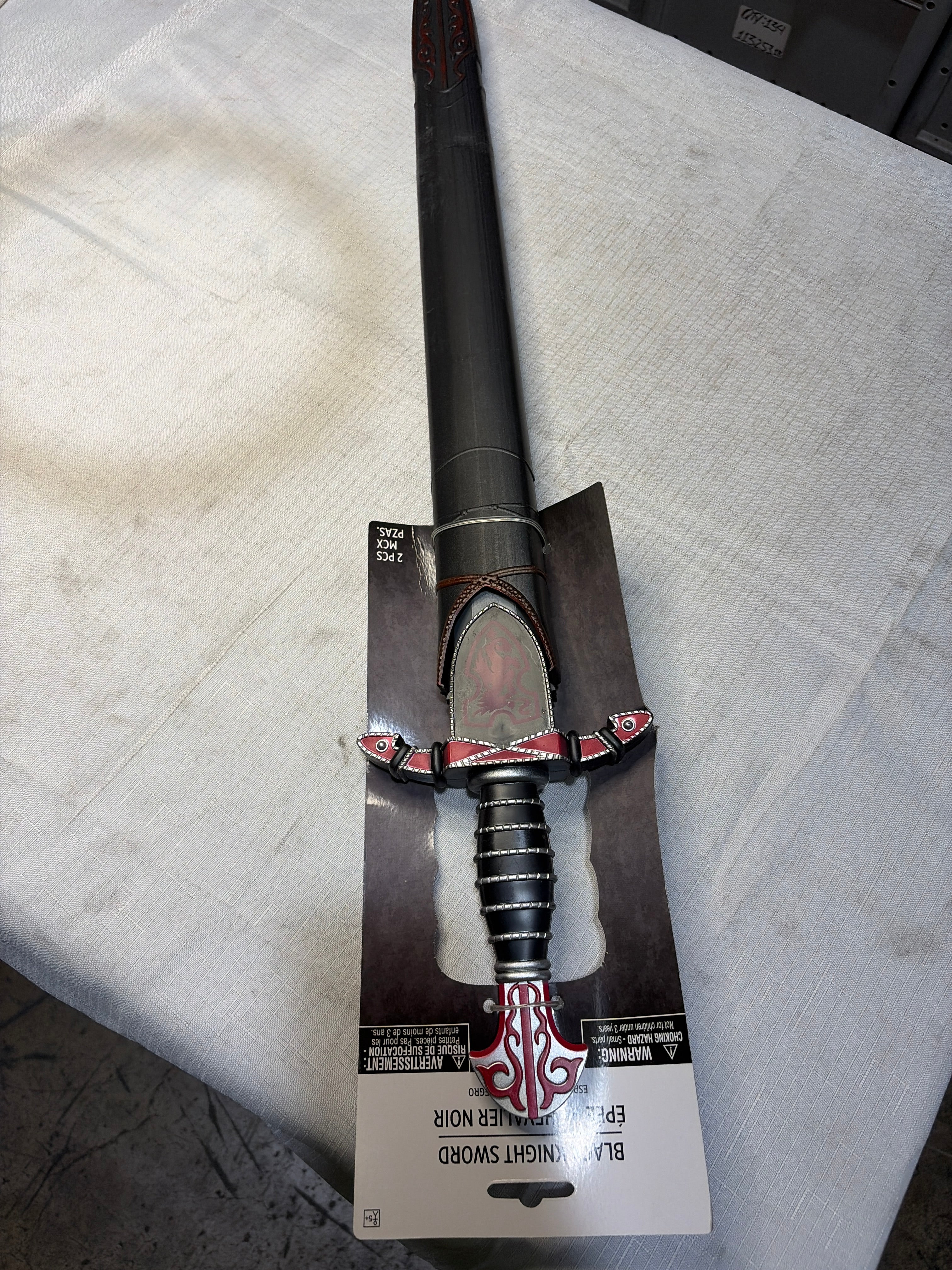 Black Knight Medieval Sword Costume Prop
