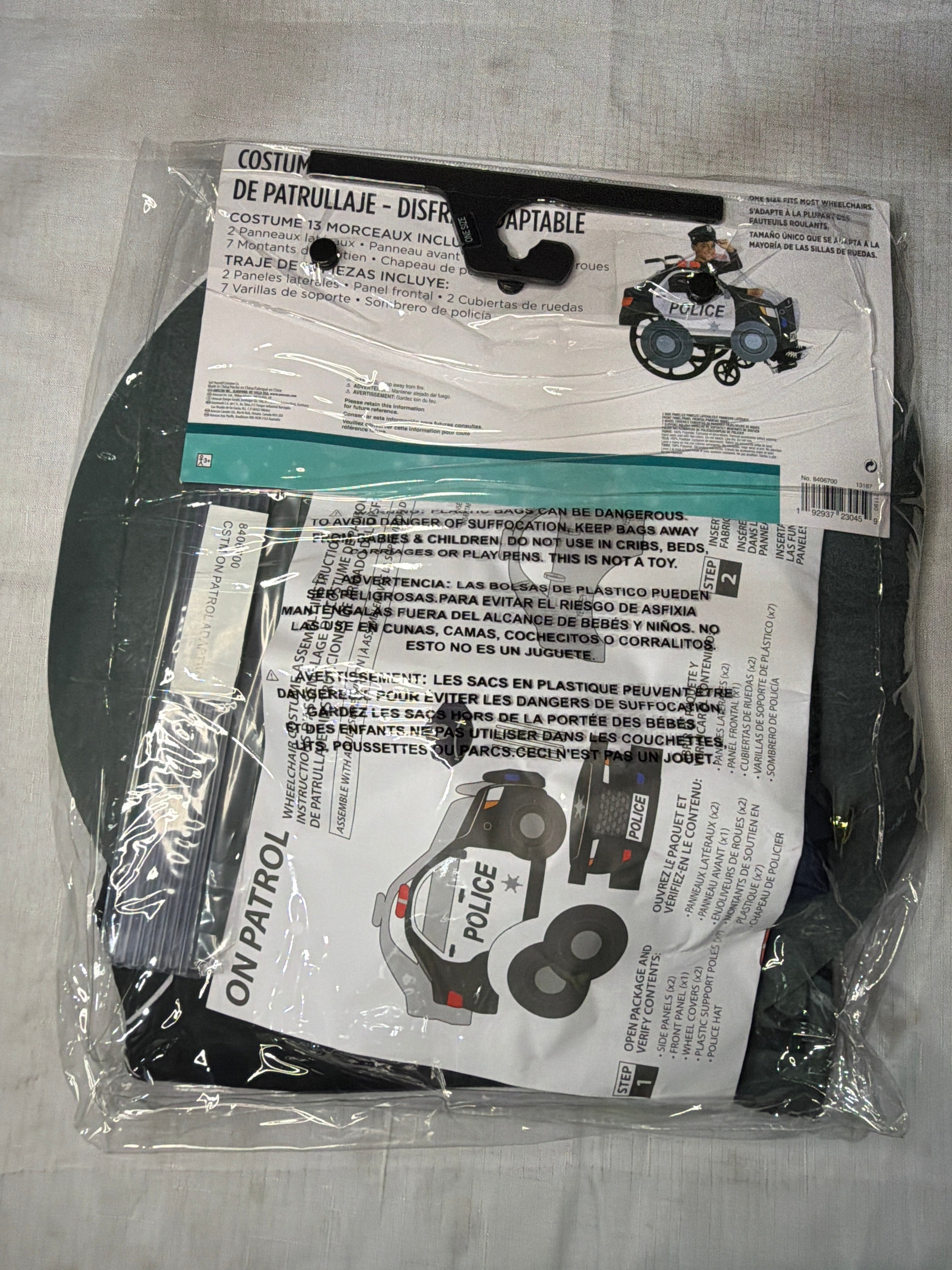 On Patrol Adaptive Police Car Costume for Kids