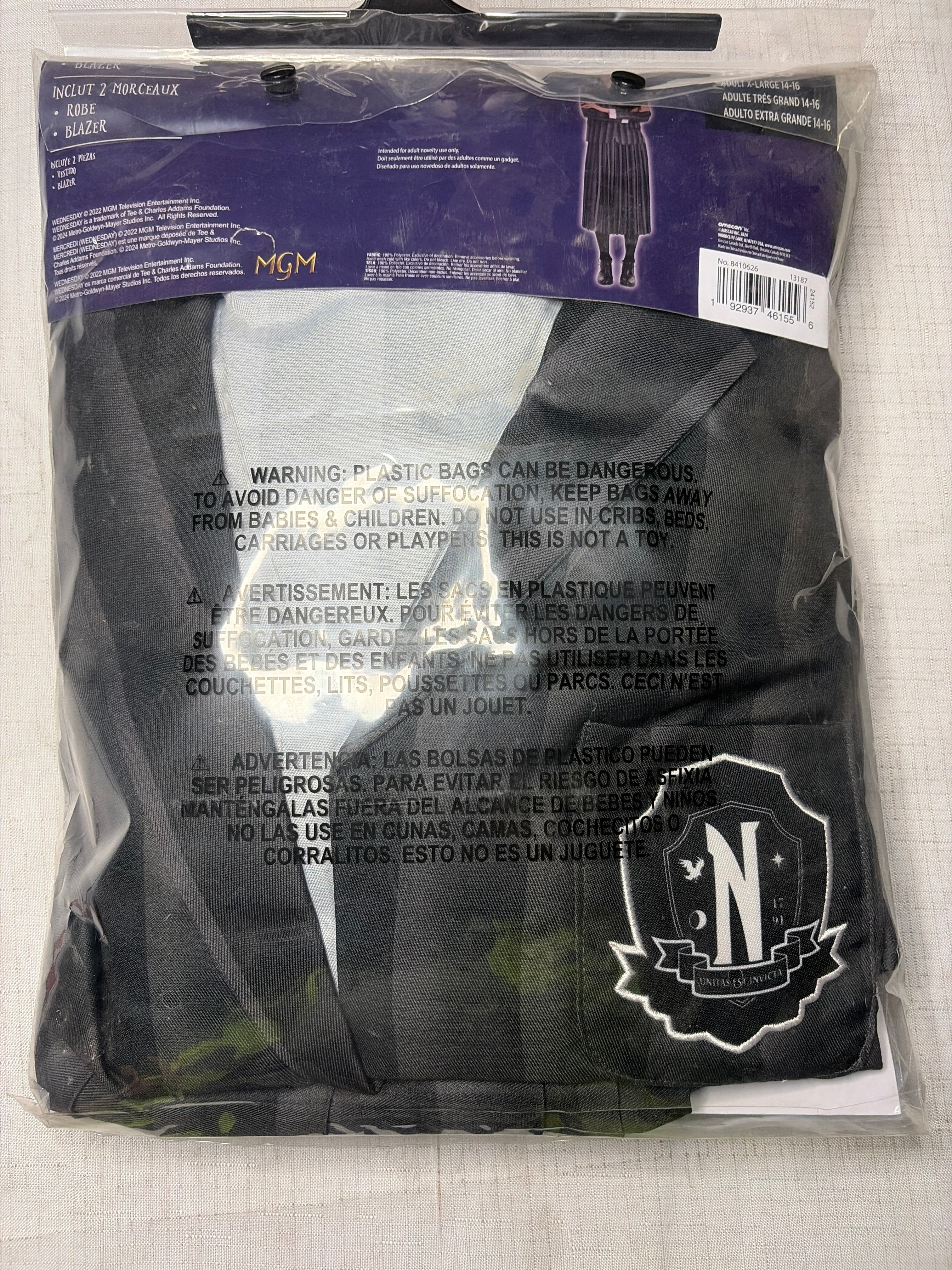 Women's Nevermore School Uniform Costume - Wednesday Edition