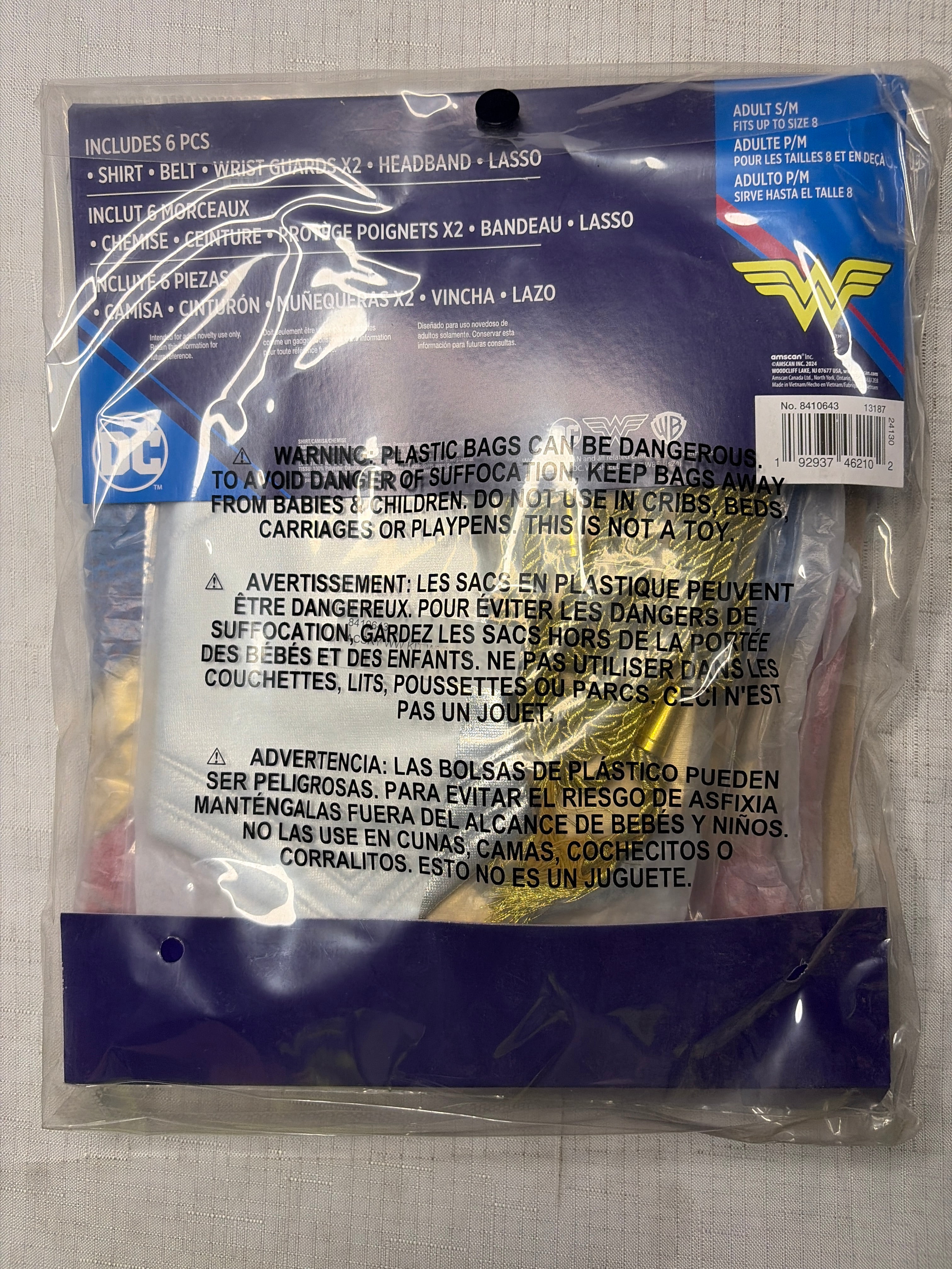 Women's Wonder Hero Costume Accessory Kit