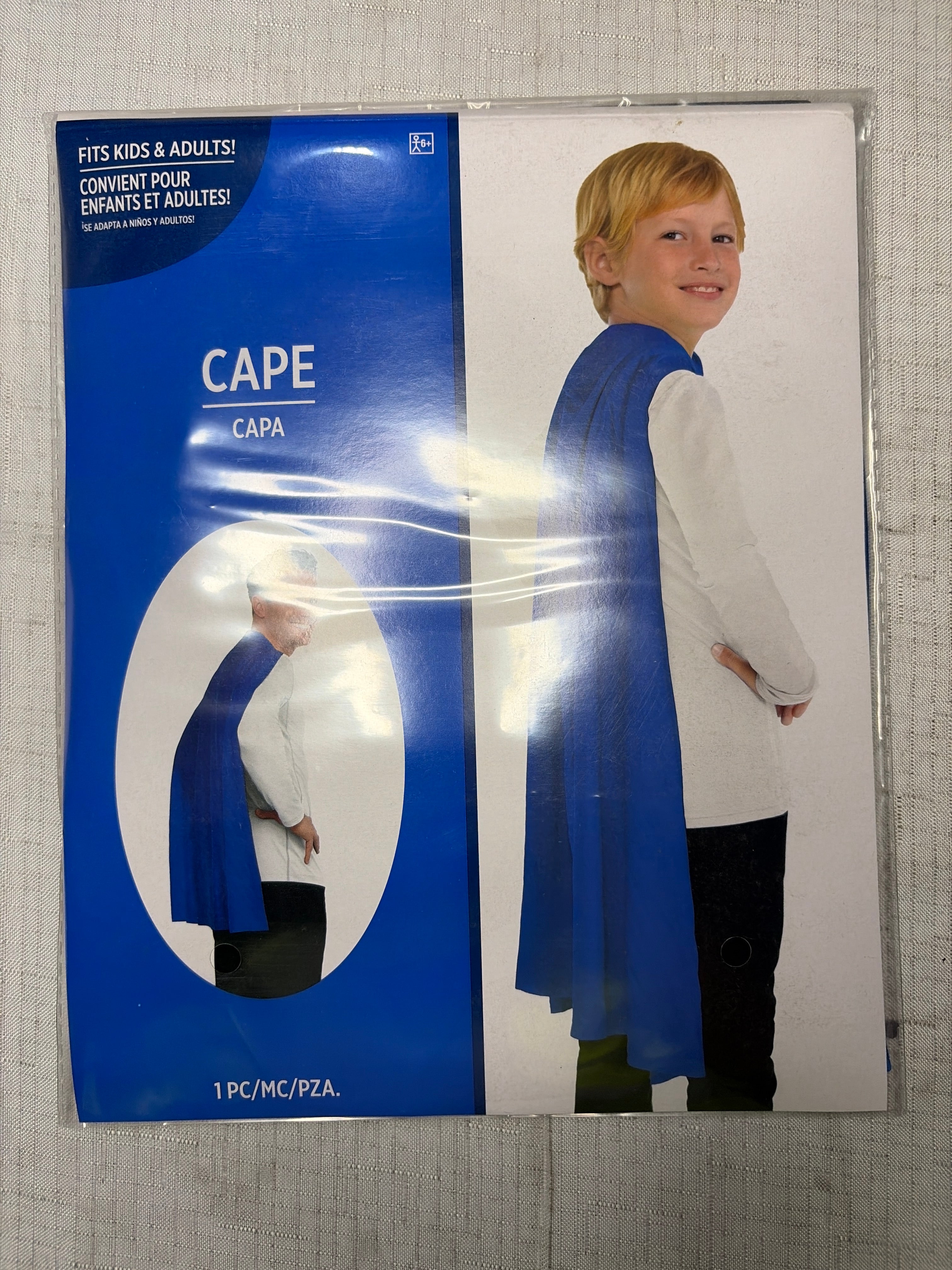 Royal Blue Superhero Cape Costume Accessory