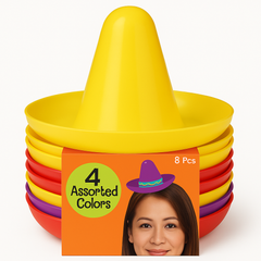 Fiesta Mini Sombrero Hats ‚Äì Assorted Colors, 8-Pack