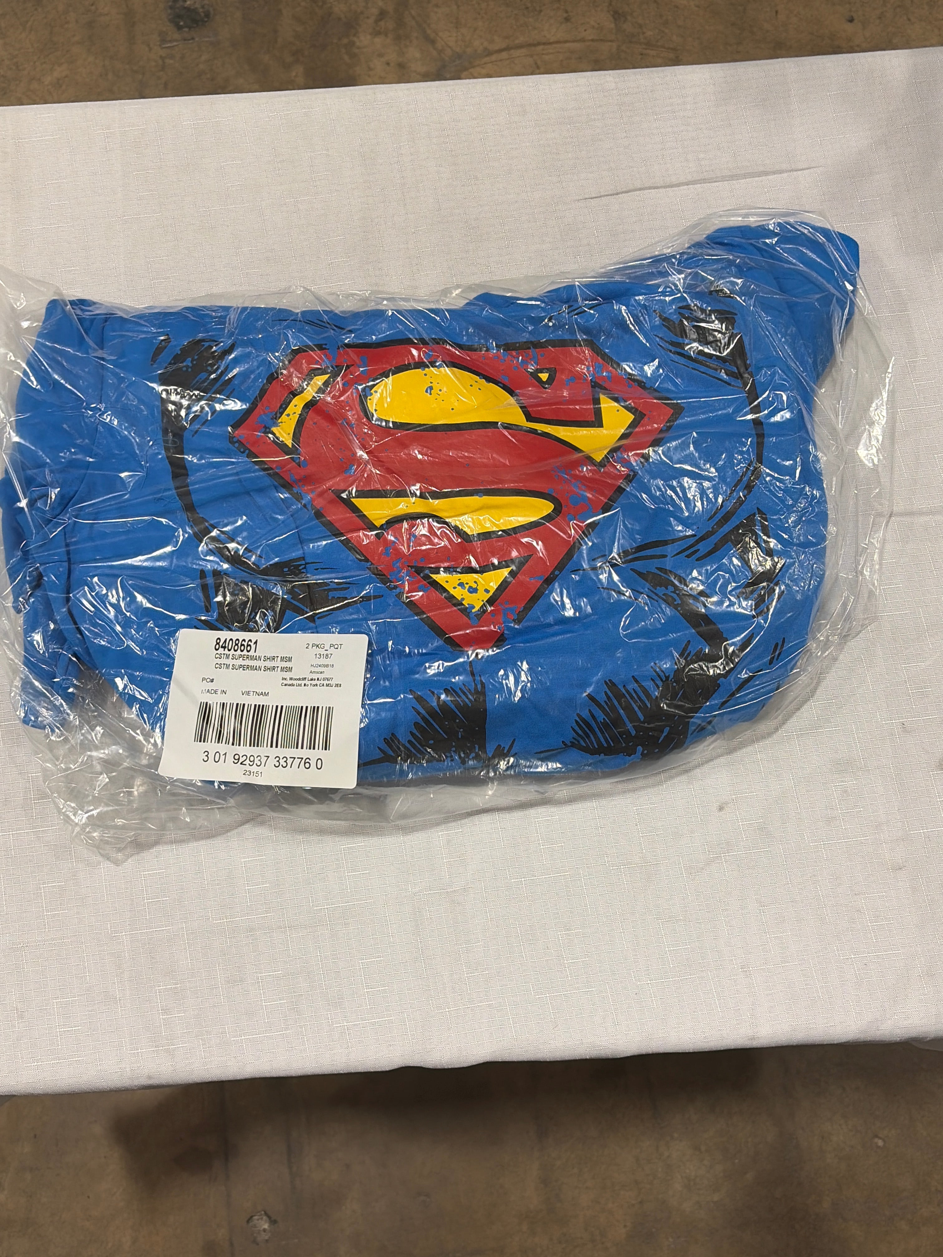Superman Costume T-Shirt with Cape