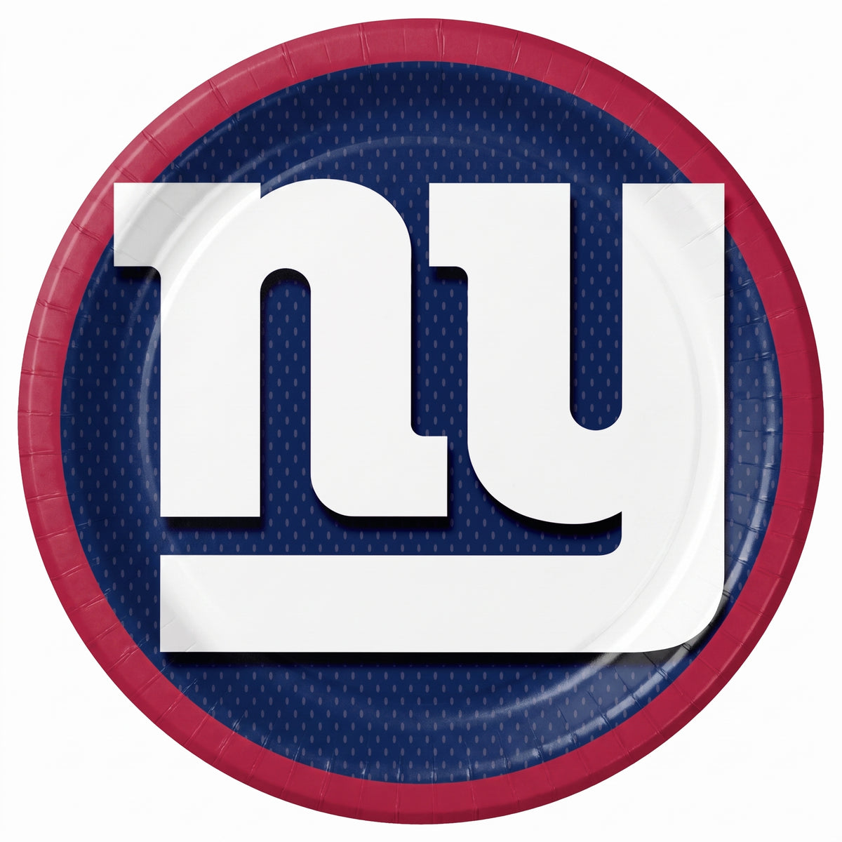 New York Giants 9" Round Paper Plates - NFL Party Essentials