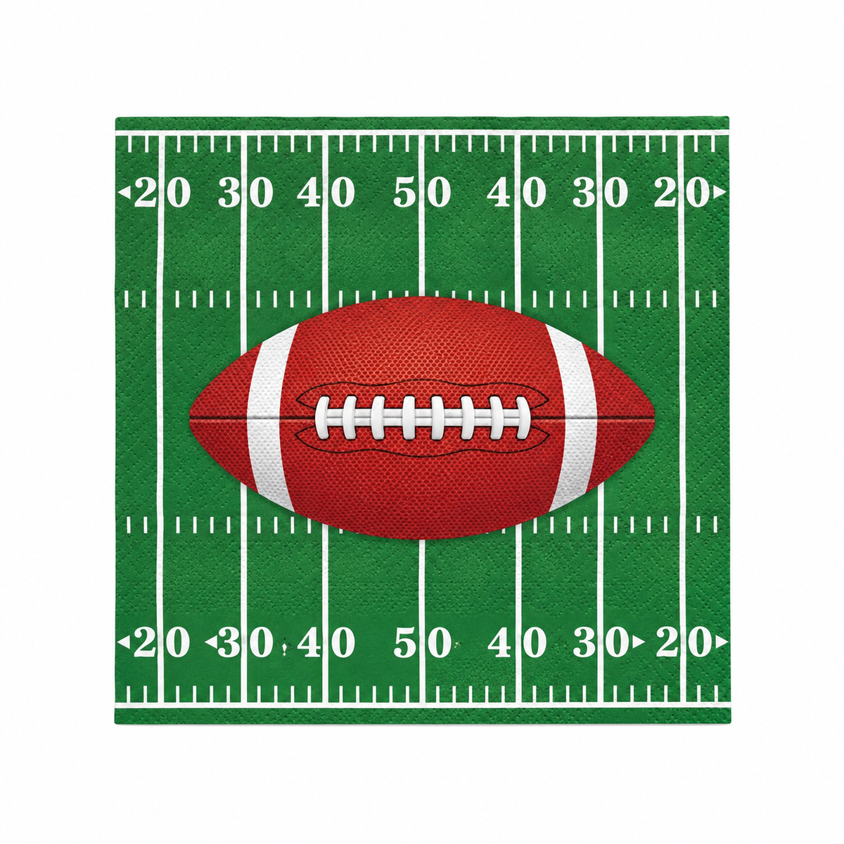 Game Day Football Beverage Napkins - 5 In. X 5 In.