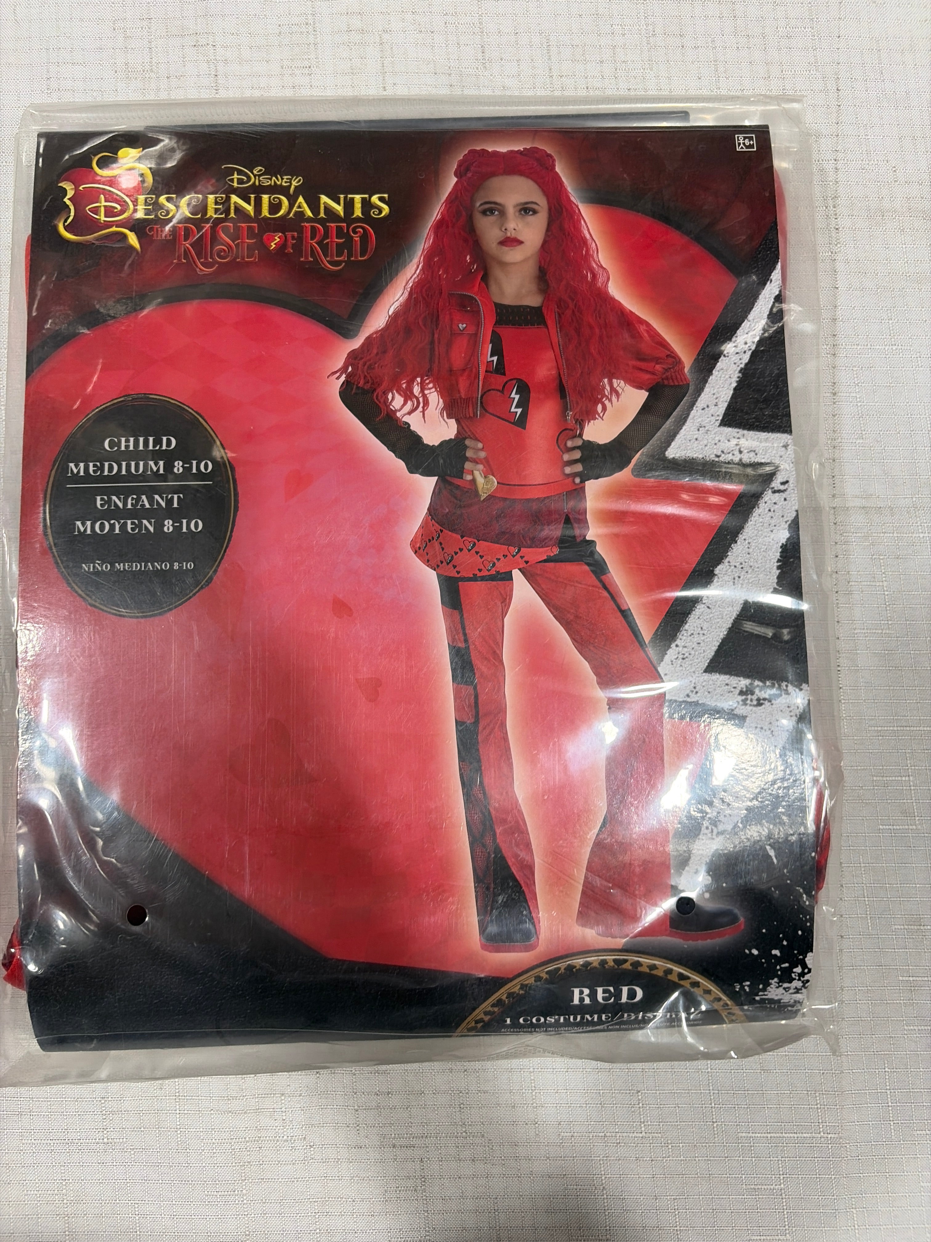 Disney Descendants 4 Red Pocket Watch Costume Accessory