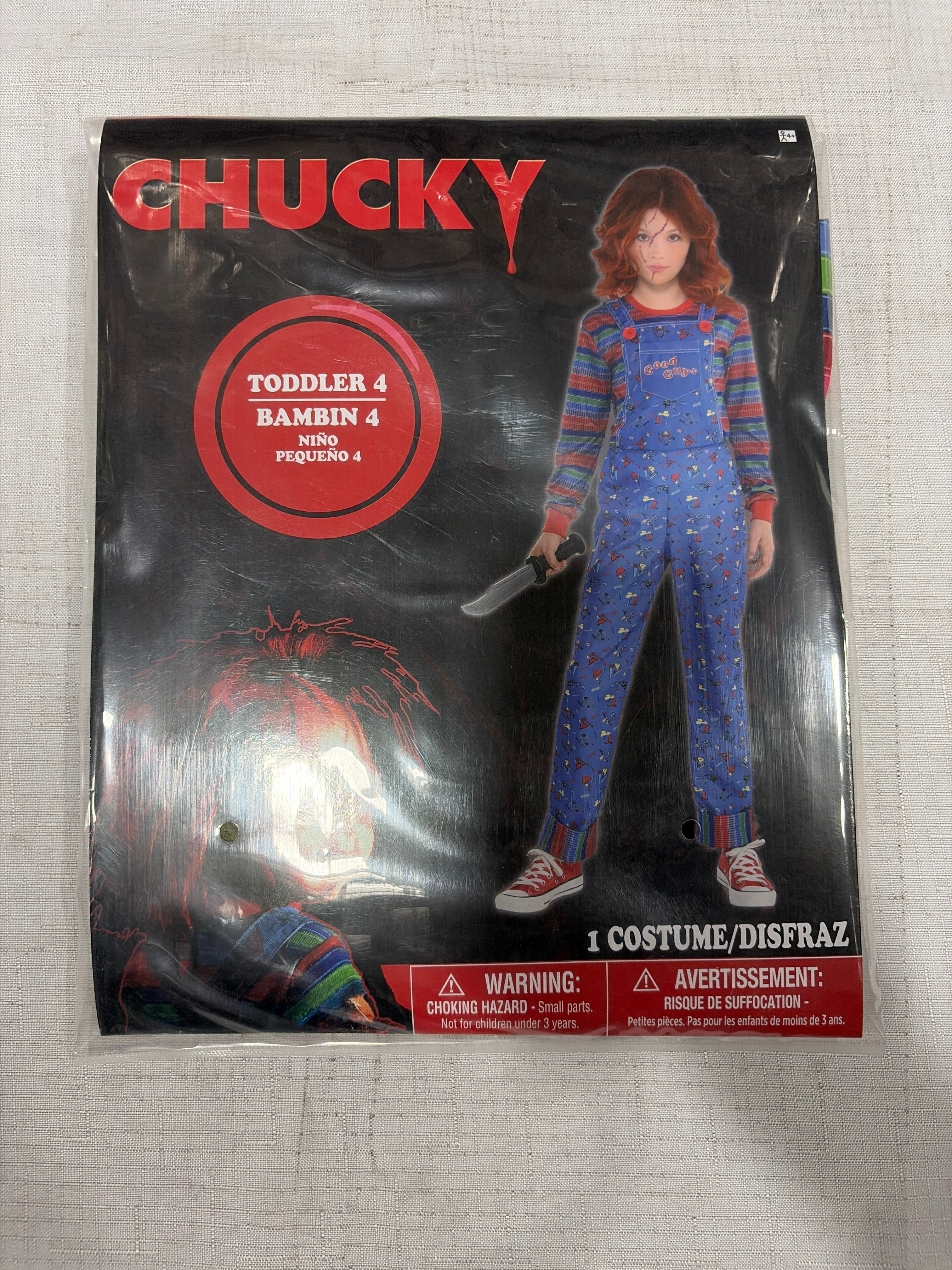 Child's Play Chucky Costume for Kids - Halloween Horror Outfit