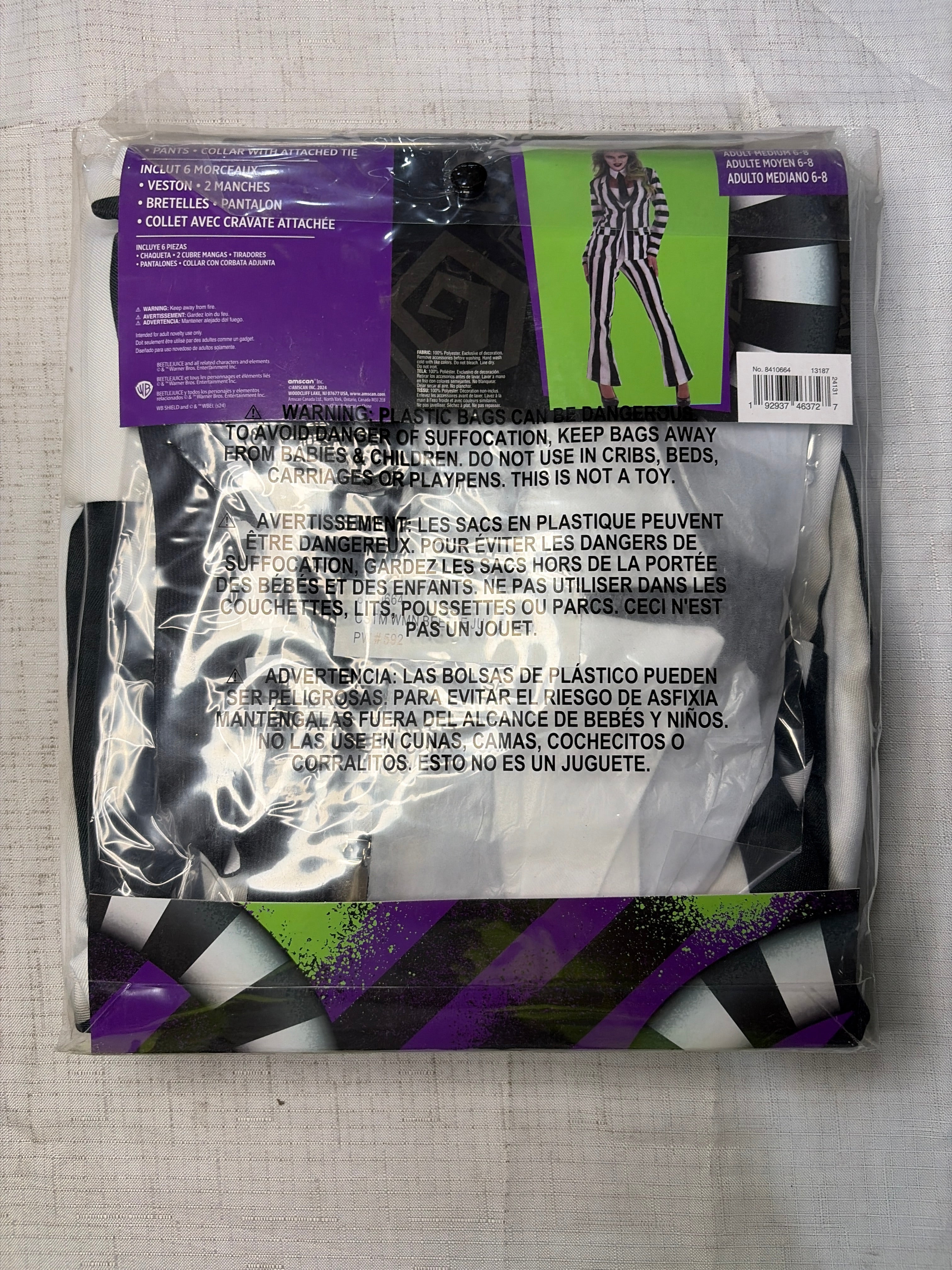 Women's Beetlejuice Costume - Medium