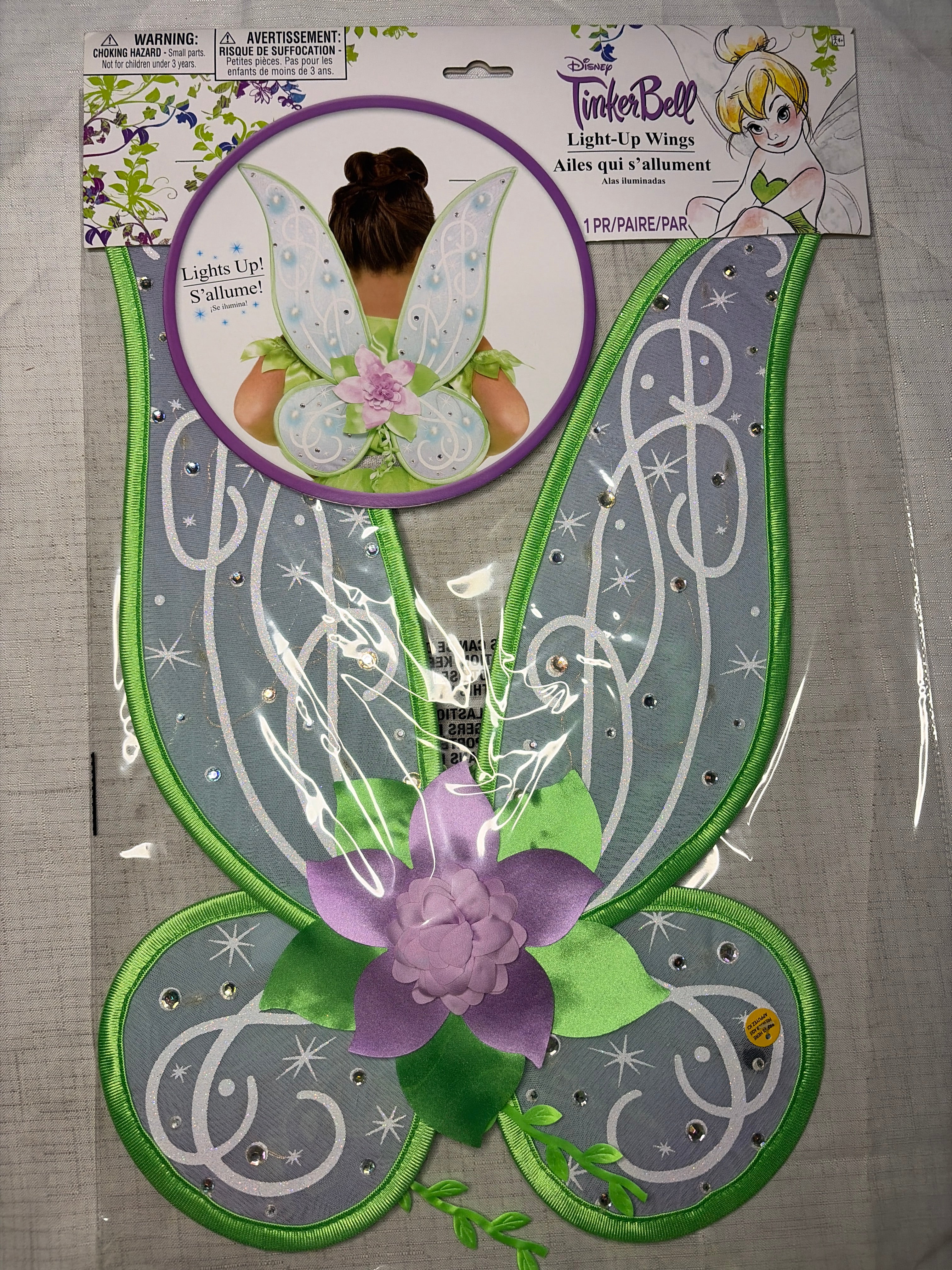 Light-Up Tinker Bell Wings for Kids - Disney Fairies Costume Accessory