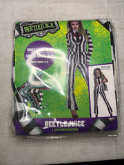 Women's Beetlejuice Striped Costume - Large