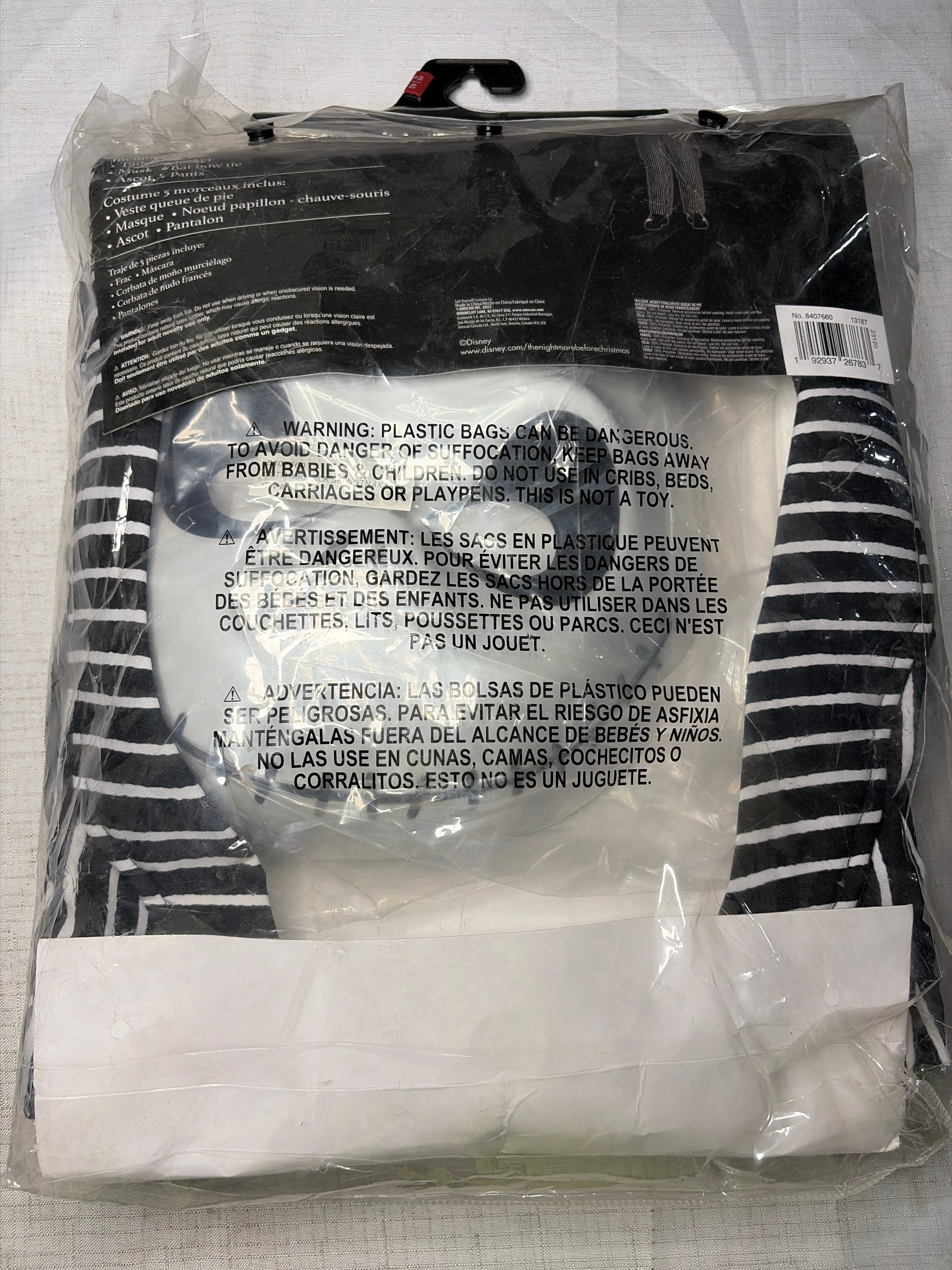 Deluxe Jack Skellington Halloween Costume - 4X