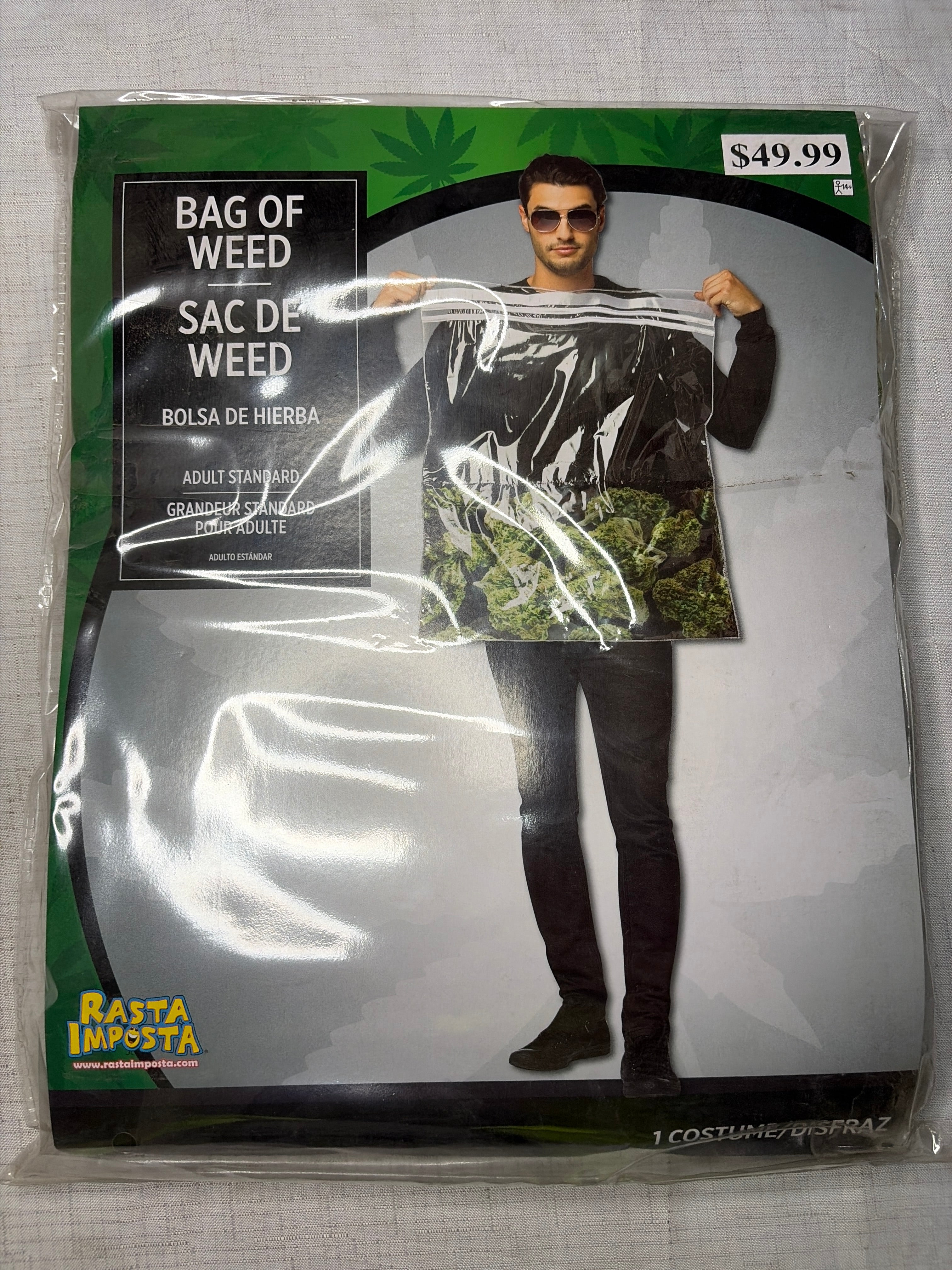 Hilarious "Bag of Weed" Costume Accessory for Men