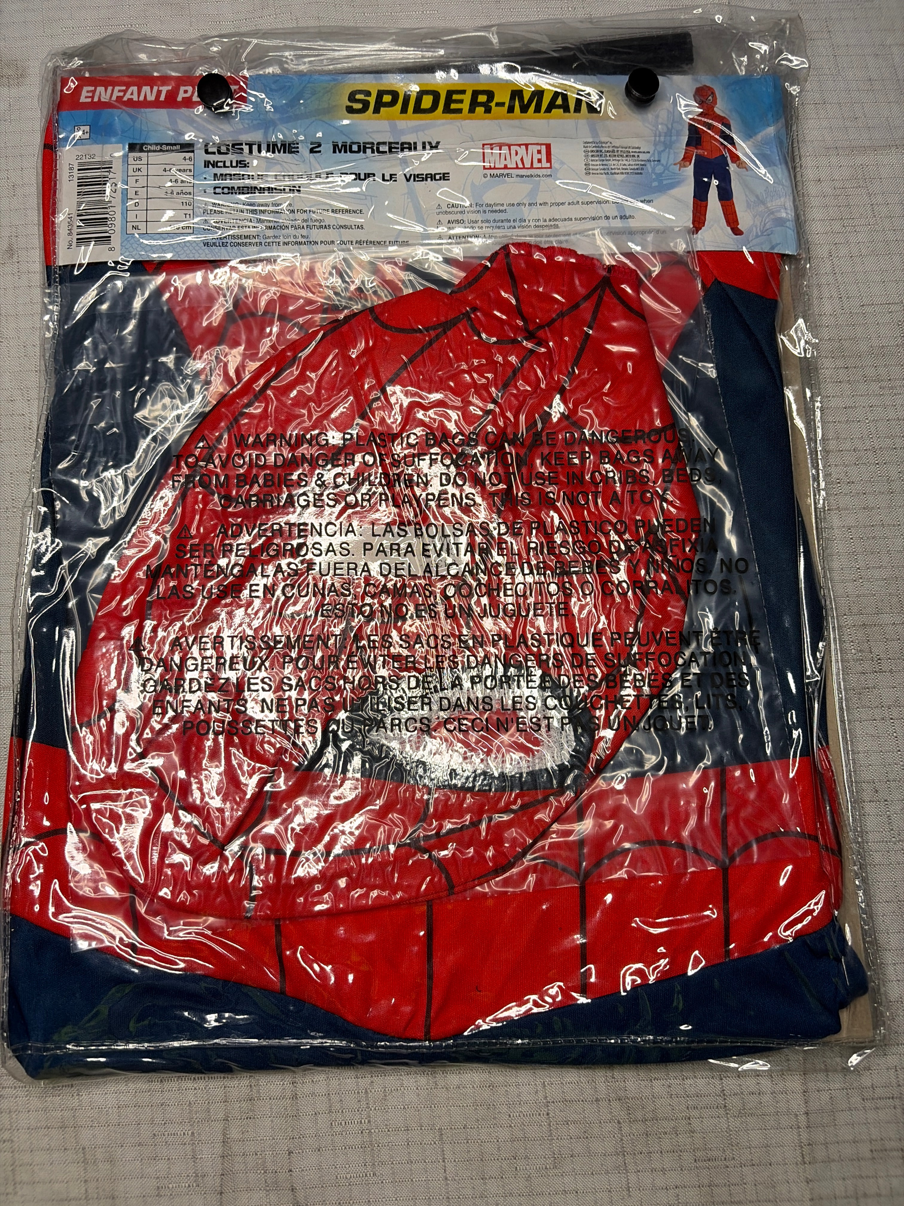 Marvel Child Classic Spider-Man Costume