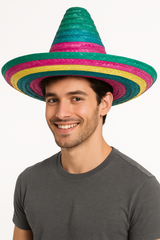 Colorful Fiesta Sombrero Straw Hat ‚Äì Perfect for Party Fun