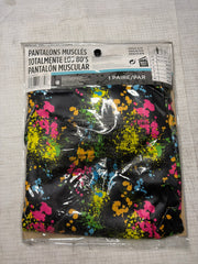 1980s Neon Splatter Muscle Pants - Halloween Costume Accessory