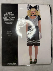 Dark Creepy Doll Gothic Lace Dress - Perfect for Halloween