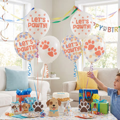 Let's Pawty! Latex Balloons for Kids Birthday