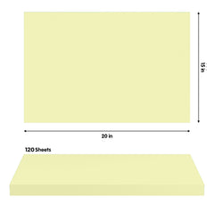 Light Yellow Tissue Paper 15 In. x 20 In. | 120 Sheets