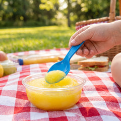 Bright Royal Blue Plastic Spoon - 7.5 in.