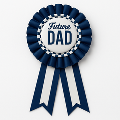 Future Dad Award Ribbon - Baby Shower Wearable Accessory