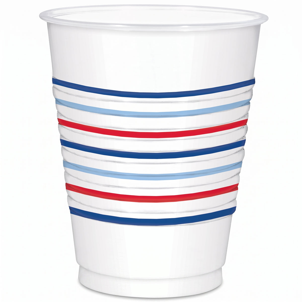 Americana Plaid Patriotic Plastic Cups 18oz, 25ct