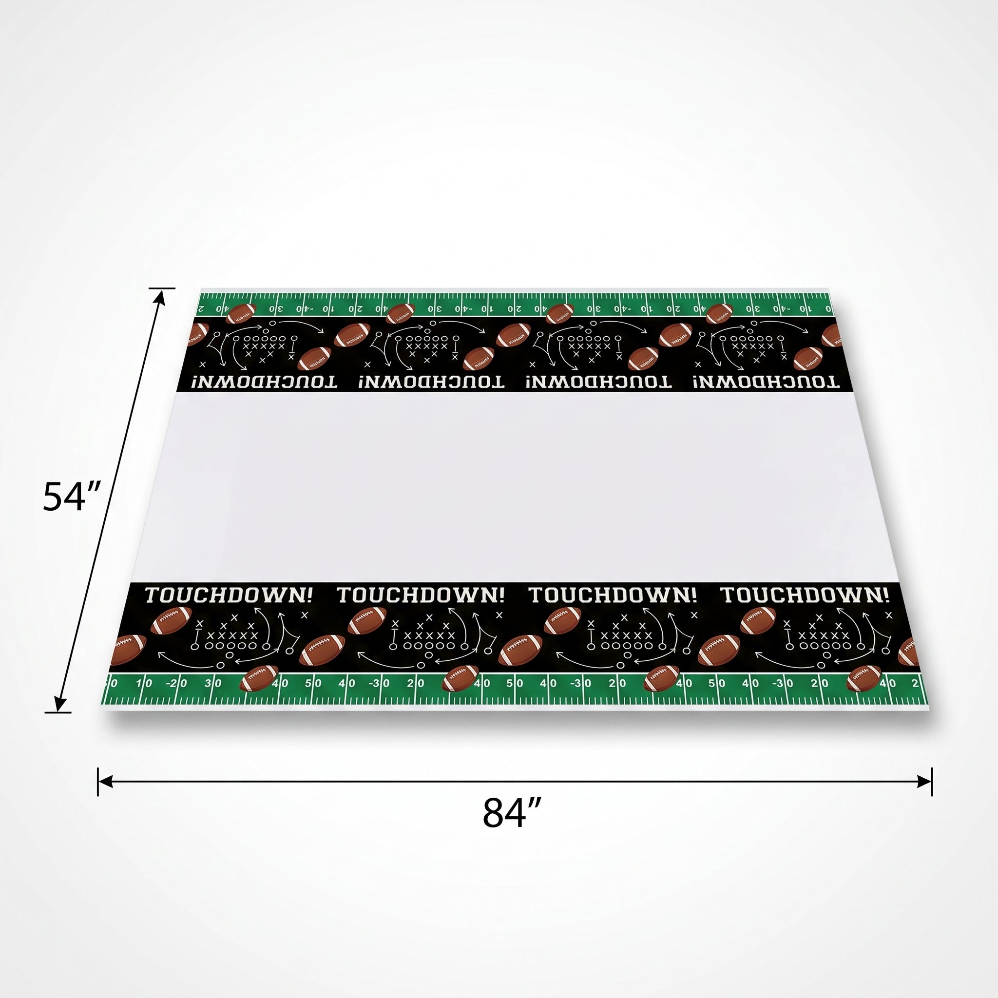 Touchdown Plastic Table Cover 54" x 84"